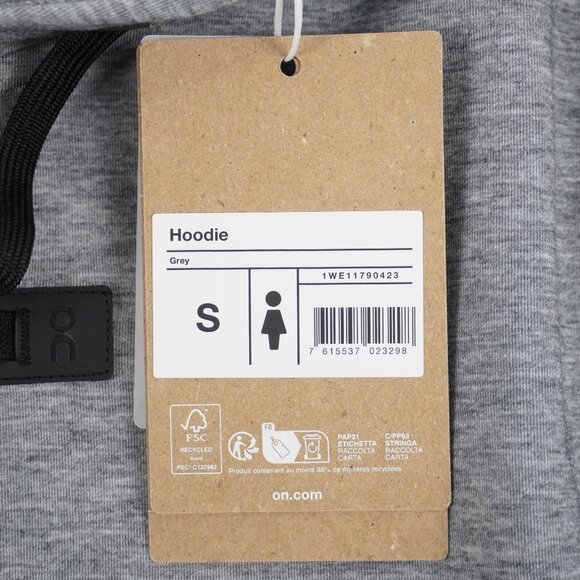 On Running Relaxed Fit Hoodie in Heather Grey - Women's Size Small (NWT) - Picture 8 of 12
